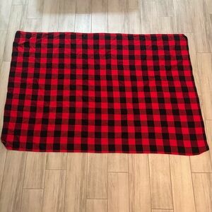 Red and Black Buffalo Plaid Tablecloth